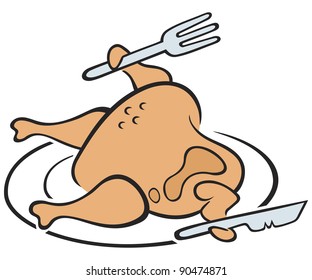 Pollo en placa