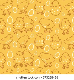 chicken outline easter pattern