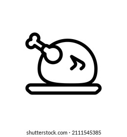 Chicken Outline Icon. Chicken Icon