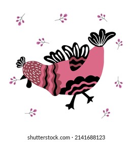 Chicken pattern design collection in doodle style For clothes patterns, cards, fabric patterns, decorations, pillows, t-shirts, mugs, digital prints, paper patterns, scrapbooks, canvas prints and more