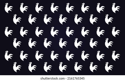 Chicken pattern vector design template