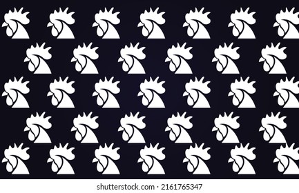 Chicken pattern vector design template