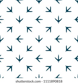 Chicken paw footprint seamless pattern for the fabric, wallpaper, banner.