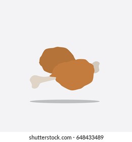 Chicken piece icon, vector illustration design. Fast food collection.