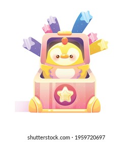 Chicken In The Pink Star Box