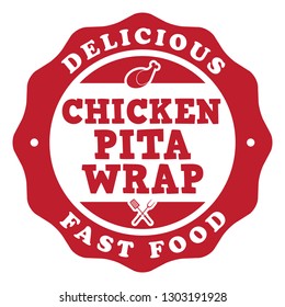 Chicken Pita Wrap Stamp