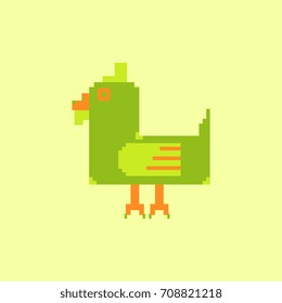 chicken pixel art vector. animal farm