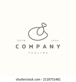 Chicken premium icon sign symbol. Hipster vintage logo design vector illustration