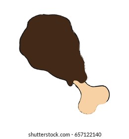 Chicken prey draw illustration