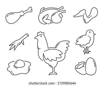 Simple Chicken Illustration Stock Illustrations Images Vectors Shutterstock