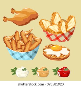 chicken products set