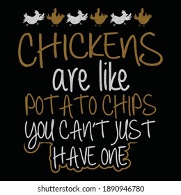 Chicken Quote for your Icon, Vector, Silhouette symbol design