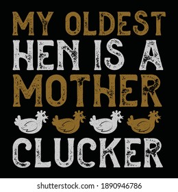 Chicken Quote for your Icon, Vector, Silhouette symbol design