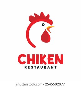 Chicken Restaurant Logo vector Illustration