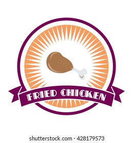 chicken restaurant theme badge label