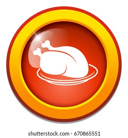 chicken roast icon
