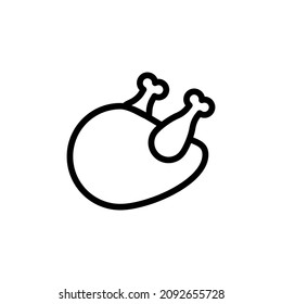 Chicken Roast icon in vector. Logotype