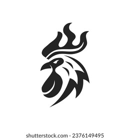Chicken roaster logo template Isolated. Brand Identity. Icon Abstract Vector graphic