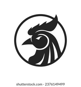 Chicken roaster logo template Isolated. Brand Identity. Icon Abstract Vector graphic