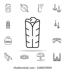 chicken roll icon. pakistan culture and landmarks icons universal set for web and mobile