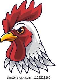 Chicken rooster head mascot