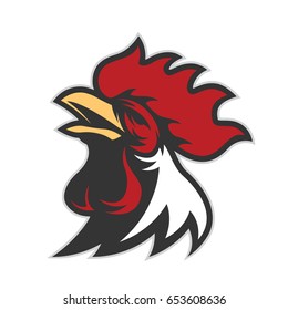 Chicken Rooster Head Mascot