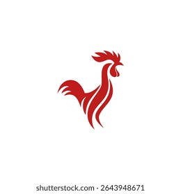 chicken rooster logo design template