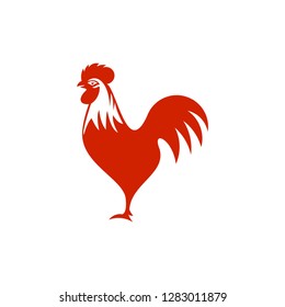 Chicken rooster logo Template vector icon illustration design