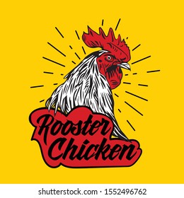 Chicken rooster logo. Vector. illustration
