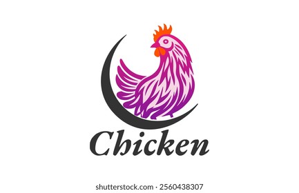 chicken, rooster, poultry, icon, bird, graphic, hen, symbol, food, sign,