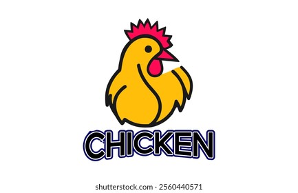 chicken, rooster, poultry, icon, bird, graphic, hen, symbol, food, sign,