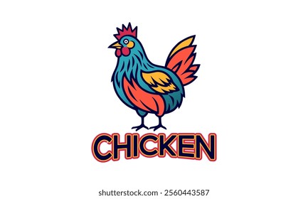 chicken, rooster, poultry, icon, bird, graphic, hen, symbol, food, sign,