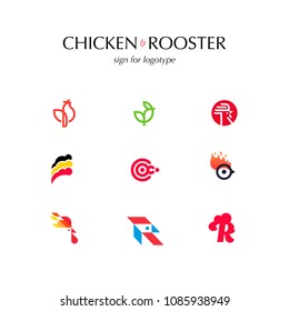Chicken & Rooster sign for logotype