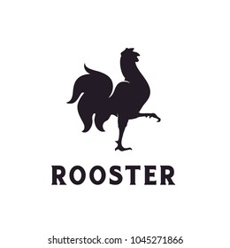 Chicken Rooster Silhouette Icon Logo design