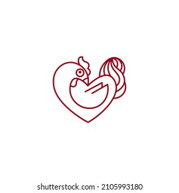 Chicken, Rooster Vector Logo Template