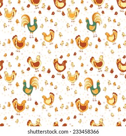 chicken seamless pattern