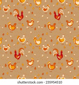 chicken seamless pattern