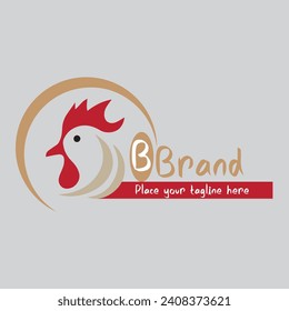Design-Vorlage für Hühnerladen-Logo