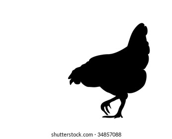 chicken silhouette