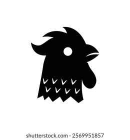 Chicken silhouette icon vector image for business logo needs