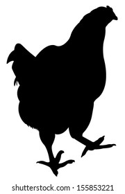 a chicken silhouette vector