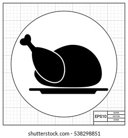 Chicken simple icon