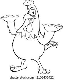 chicken sketch open hand presentation