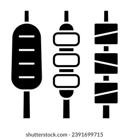 Chicken skewers solid icon, asian food concept, korean grilled kabob vector sign on white background, glyph style icon for mobile concept and web design. Vector graphics