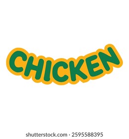 chicken sticker trendy cool lifestyle vector illustration template design