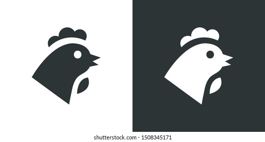 Chicken Symbol Sign Icon Vector