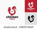 "Chicken Talk Logo" is a design asset suitable for a poultry farm or chicken-related business. It can be used as a logo to represent the brand identity and communicate the essence of the business.