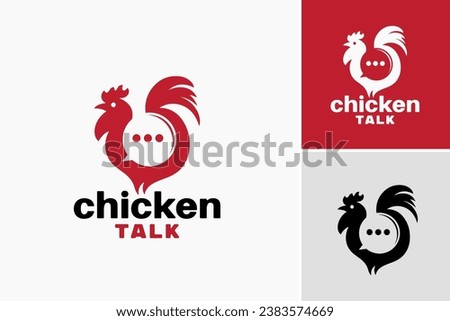 "Chicken Talk Logo" is a design asset suitable for a poultry farm or chicken-related business. It can be used as a logo to represent the brand identity and communicate the essence of the business.