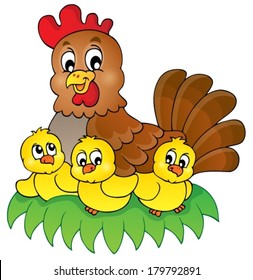 Chicken theme image 4 - eps10 vector illustration.
