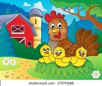 Chicken theme image 5 - eps10 vector illustration.